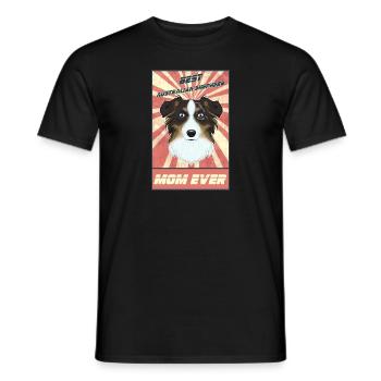 Meilleure maman de berger australien jamais aimé amoureux - T-shirt homme - noir - Devant - AI Model Male 178 light (178cm)