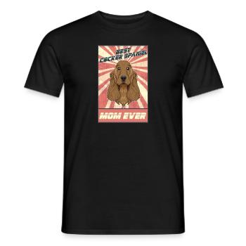 Meilleur Cocker Spaniel Maman Ever I Cocker Spaniel - T-shirt homme - noir - Devant - AI Model Male 178 light (178cm)
