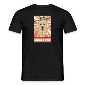 Meilleur Golden Retriever Maman Ever I Golden Retriever - T-shirt homme - noir - Devant - AI Model Male 178 light (178cm)