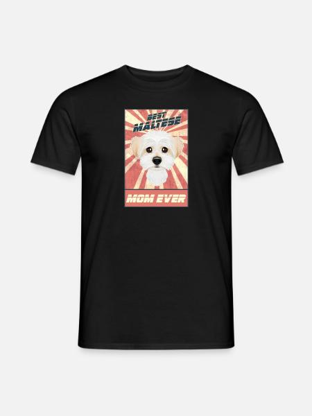 Beste Maltese moeder ooit ik Maltese minnaar - Heren T-shirt - zwart