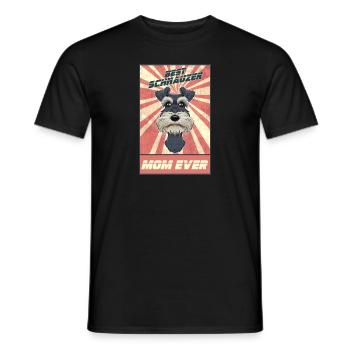 Meilleur Schnauzer miniature Maman Jamais I Schnauzer - T-shirt homme - noir - Devant - AI Model Male 178 light (178cm)