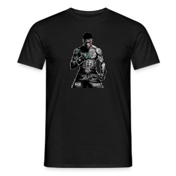 Cage Fighter Entfessle dein Biest mit MMA Mixed - Männer T-Shirt - Schwarz - Vorne - AI Model Male 178 light (178cm)