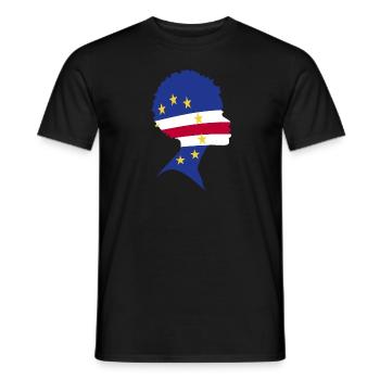 Cape Verde flag Cabo Verde flag - Men's T-Shirt - black - Front - AI Model Male 178 light (178cm)