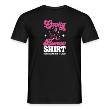 Bunco Dice Game - Men's T-Shirt - black - Front - AI Model Male 178 light (178cm)