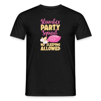 Übernachtungsparty Pyjama Pyjamaparty - Männer T-Shirt - Schwarz - Vorne - AI Model Male 178 light (178cm)