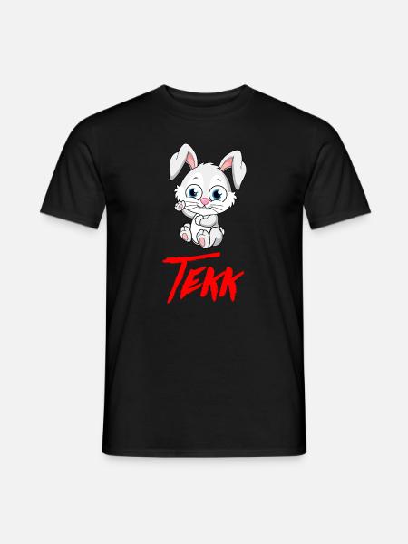 TEKK TEKKNO HARDTEKK TEKKE Süßer hase - Männer T-Shirt - Schwarz