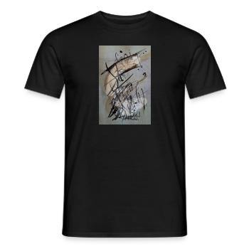 Collection Write Art - Männer T-Shirt - Schwarz - Vorne - AI Model Male 178 light (178cm)