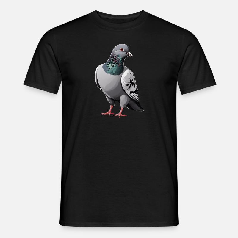 Taube - Männer T-Shirt - Schwarz