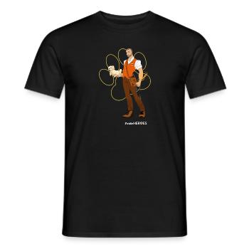 Dr. JB - Männer T-Shirt - Schwarz - Vorne - AI Model Male 178 light (178cm)