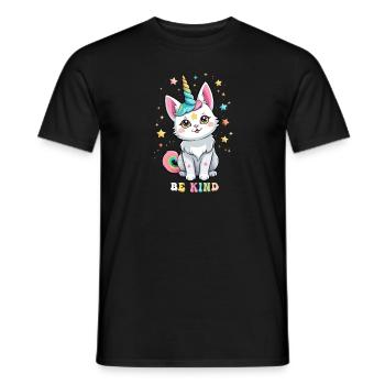 Akzeptieren Sie Respekt & Unterstützung Purride Cat Shirt - Männer T-Shirt - Schwarz - Vorne - AI Model Male 178 light (178cm)