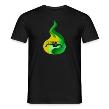 Swimming Diving Goggles Snorkeling - Men's T-Shirt - black - Front - AI Model Male 178 light (178cm)