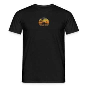 Retro Hermosa Beach Californie Sunset Surfing - T-shirt homme - noir - Devant - AI Model Male 178 light (178cm)