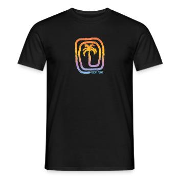 Cool Rocky Point Mexico Puerto Penasco Palm Tree - Men's T-Shirt - black - Front - AI Model Male 178 light (178cm)