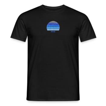 Retro Bend Oregon Sunset Outdoor Fan Ski Ski - T-shirt homme - noir - Devant - AI Model Male 178 light (178cm)