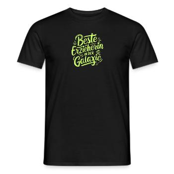 Beste Erzieherin Galaxie Dankeschön Präsent - Männer T-Shirt - Schwarz - Vorne - AI Model Male 178 light (178cm)