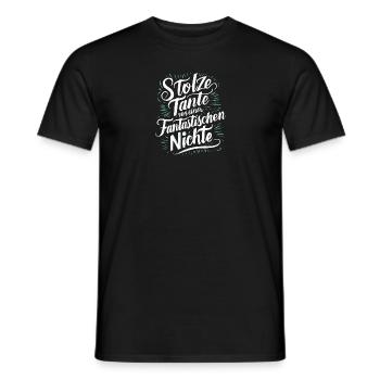 Stolze Tante Nichte Liebe Stärke Ehre Freude - Männer T-Shirt - Schwarz - Vorne - AI Model Male 178 light (178cm)