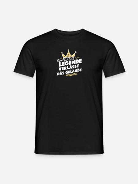 Legenden-Abschied Trainer Danke Coach Lustige - Männer T-Shirt - Schwarz