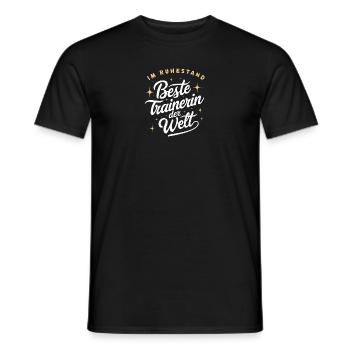 Ruhestand Trainerin Danke Coach Fitness Fussball - Männer T-Shirt - Schwarz - Vorne - AI Model Male 178 light (178cm)