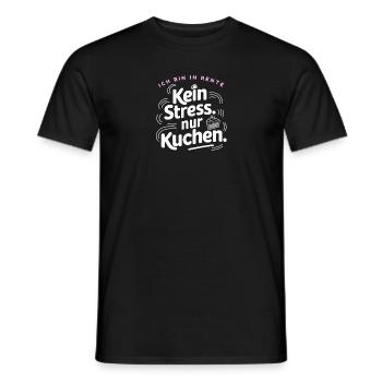 Rente Stressfrei Kuchen Ruhestand Rentner - Männer T-Shirt - Schwarz - Vorne - AI Model Male 178 light (178cm)