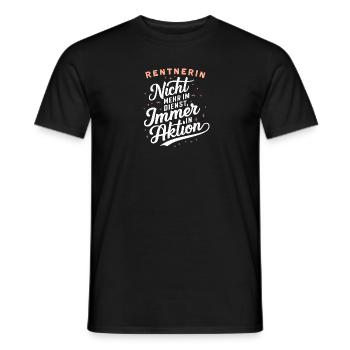 Rentnerin Aktion Abschiedsgeschenk Ruhestand - Männer T-Shirt - Schwarz - Vorne - AI Model Male 178 light (178cm)