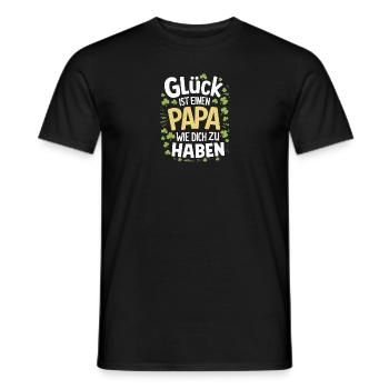 Glücklicher Papa Vatertag Geburtstag Bester Papa - Männer T-Shirt - Schwarz - Vorne - AI Model Male 178 light (178cm)