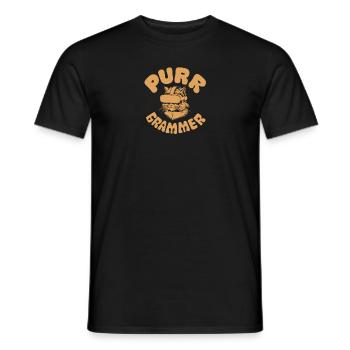 Coder Katze Lustig Programmierer Geschenk - Männer T-Shirt - Schwarz - Vorne - AI Model Male 178 light (178cm)