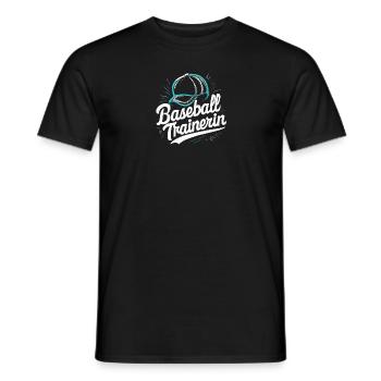 Baseball-Trainerin Coach Inspiration Anerkennung - Männer T-Shirt - Schwarz - Vorne - AI Model Male 178 light (178cm)