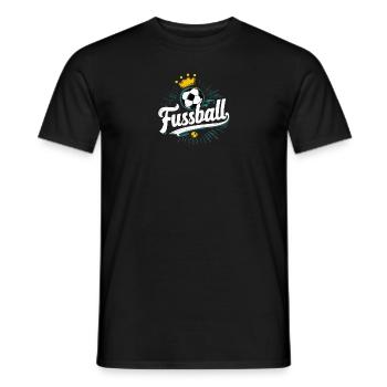 Fußballjunge Fanartikel Deko Spiel Sport - Männer T-Shirt - Schwarz - Vorne - AI Model Male 178 light (178cm)