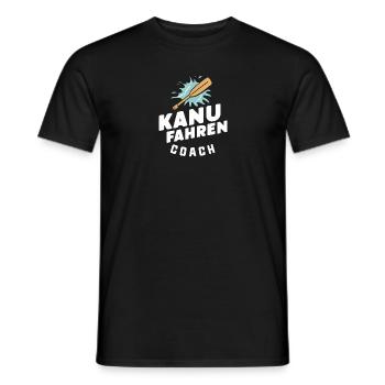 Kanufahren Coach - Männer T-Shirt - Schwarz - Vorne - AI Model Male 178 light (178cm)