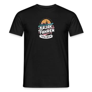 Kajak-Coach Kanufahren Abenteuer Geschenkidee - Männer T-Shirt - Schwarz - Vorne - AI Model Male 178 light (178cm)