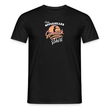 Gym-Shirt Turnen Sport Outfit Übung Geschenk - Männer T-Shirt - Schwarz - Vorne - AI Model Male 178 light (178cm)