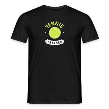 Tennisball-Trainer Perfektes Tennis-Gadget - Männer T-Shirt - Schwarz - Vorne - AI Model Male 178 light (178cm)