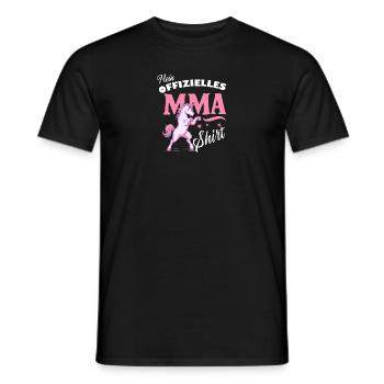 MMA-Einhorn-Shirt Kampfsport Geschenkidee - Männer T-Shirt - Schwarz - Vorne - AI Model Male 178 light (178cm)