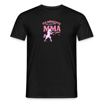 MMA-Einhorn Kampfsport Fanartikel Martial Arts - Männer T-Shirt - Schwarz - Vorne - AI Model Male 178 light (178cm)
