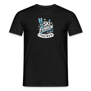 Skifahren-Trainer Geschenkidee Piste Ausrüstung - Männer T-Shirt - Schwarz - Vorne - AI Model Male 178 light (178cm)