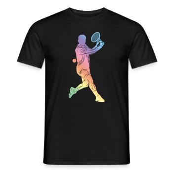 Sport de tennis - T-shirt homme - noir - Devant - AI Model Male 178 light (178cm)
