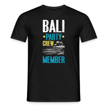 Équipage de la fête à Bali - T-shirt homme - noir - Devant - AI Model Male 178 light (178cm)