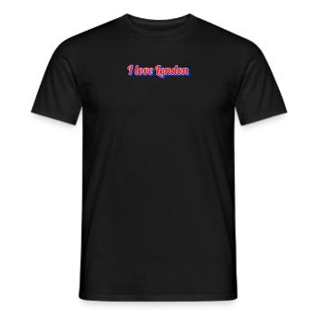 I Heart London - Cadeau parfait pour les amoureux de Londres, B - T-shirt homme - noir - Devant - AI Model Male 178 light (178cm)