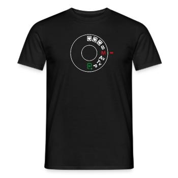 Canon Dialler - Männer T-Shirt - Schwarz - Vorne - AI Model Male 178 light (178cm)