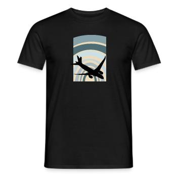 Flugzeug Flugzeug Luftfahrt - Männer T-Shirt - Schwarz - Vorne - AI Model Male 178 light (178cm)