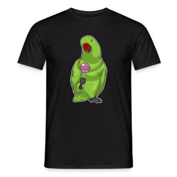 Parrot lollipop - Men's T-Shirt - black - Front - AI Model Male 178 light (178cm)