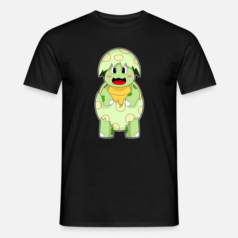Schildkröte Eierschale - Männer T-Shirt - Schwarz