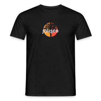 Jalisco Mexico Artistic Vacation Souvenir Palm - Men's T-Shirt - black - Front - AI Model Male 178 light (178cm)