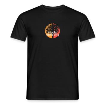 Ho Minh-Ville Vietnam Souvenir de vacances artistiques - T-shirt homme - noir - Devant - AI Model Male 178 light (178cm)