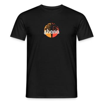 Ghana Afrique Vacances Artistique Souvenir Palmier - T-shirt homme - noir - Devant - AI Model Male 178 light (178cm)