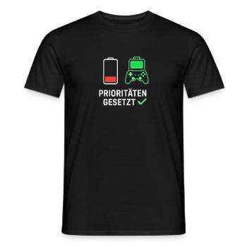 Conception de motivation de jeu pour les fans - T-shirt homme - noir - Devant - AI Model Male 178 light (178cm)