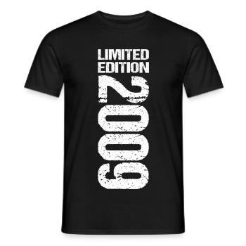 Limited Edition 2009 Jahrgang 18 Geburtstag - Männer T-Shirt - Schwarz - Vorne - AI Model Male 178 light (178cm)