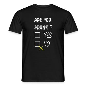 Are you drunk? - Männer T-Shirt - Schwarz - Vorne - AI Model Male 178 light (178cm)