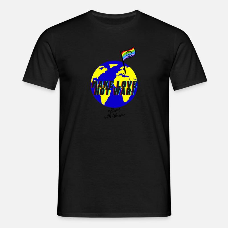 Make Love not War! - Männer T-Shirt - Schwarz