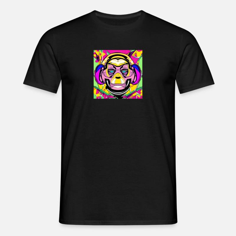 der affe - Männer T-Shirt - Schwarz